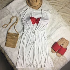 MERONA white swimwear bathing suit coverup